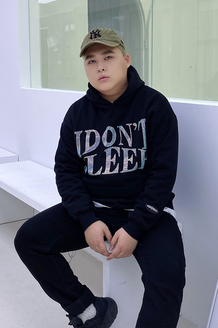Hip Hop Rhinestone Hoodie Loose Trendy Men'S And Women'S Fleece Top - Bellarte Enchanté Hip Hop Rhinestone Hoodie Loose Trendy Men'S And Women'S Fleece Top